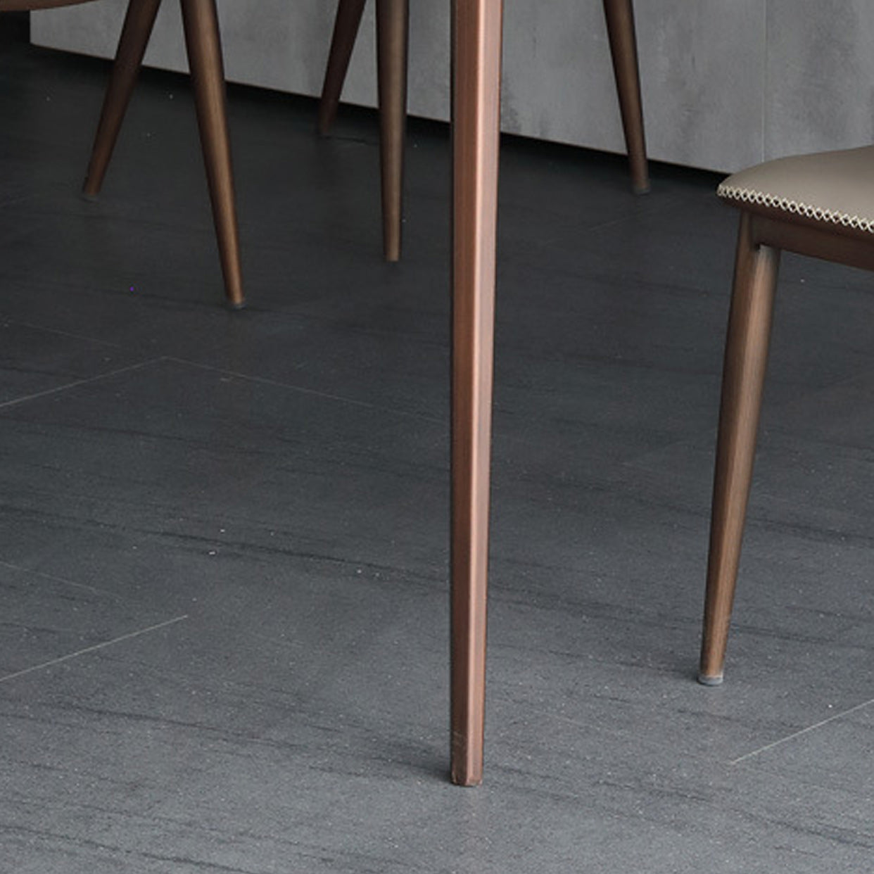 Sintered Stone Dining Table Mid-Century Modern Dining Table with 4 Legs