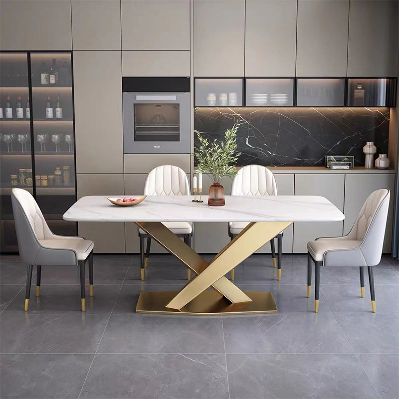 Contemporary Pedestal Dining Table Slate Dining Table for Home