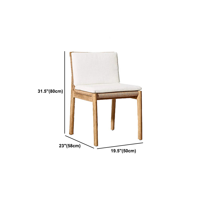 Bohemian Style Solid Wood Dining Table Set 1/5 Pieces Dining Table Set for Outdoor