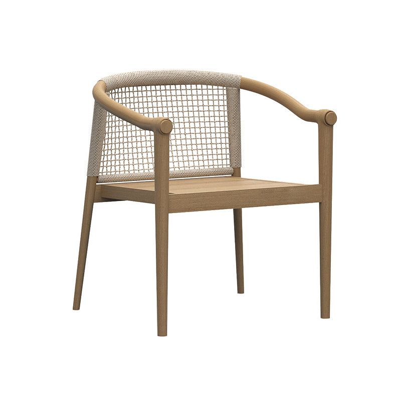 Bohemian Style Solid Wood Dining Table Set 1/6/7 Pieces Dining Table Set for Outdoor