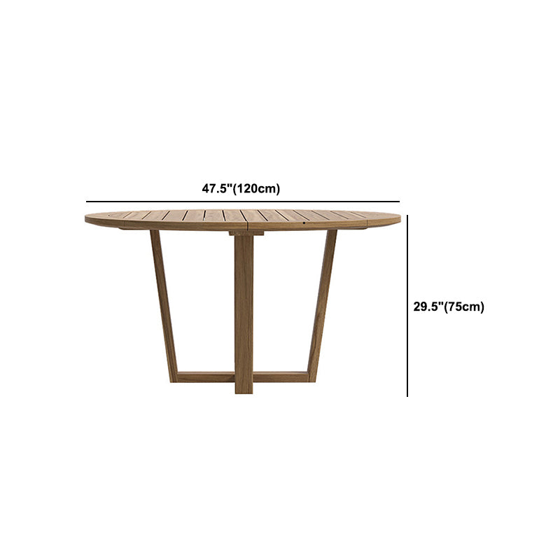 Bohemian Style Solid Wood Dining Table Set 1/6/7 Pieces Dining Table Set for Outdoor