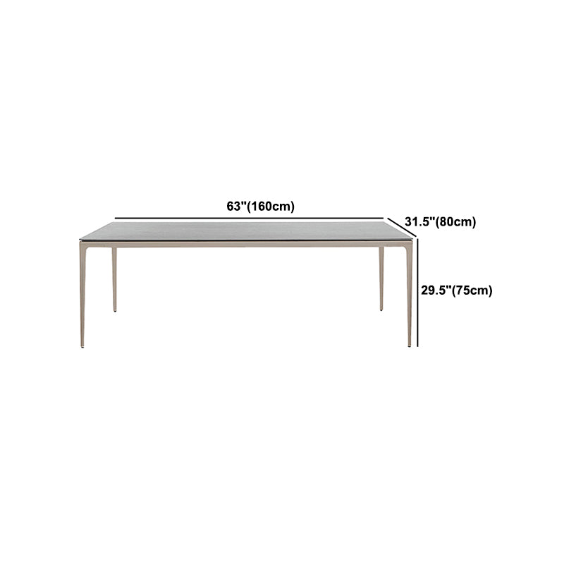 Modern Metal Base Dining Table Set 1/3/7 Pieces Dining Table Set for Outdoor