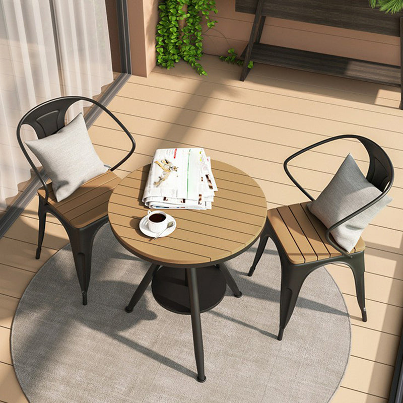 Modern Round Dining Set 1/3/5 Piece Reclaimed Wood Dining Table Set