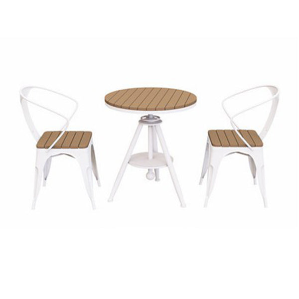 Modern Round Dining Set 1/3/5 Piece Reclaimed Wood Dining Table Set