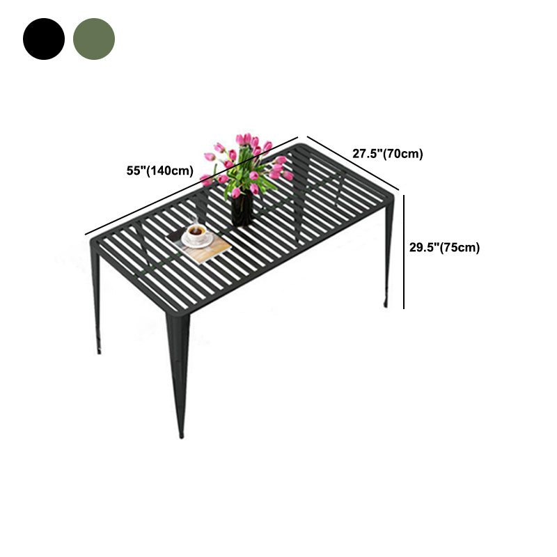 Modern Metal Dining Set 1/5/7 Piece Rectangular Dining Table Set