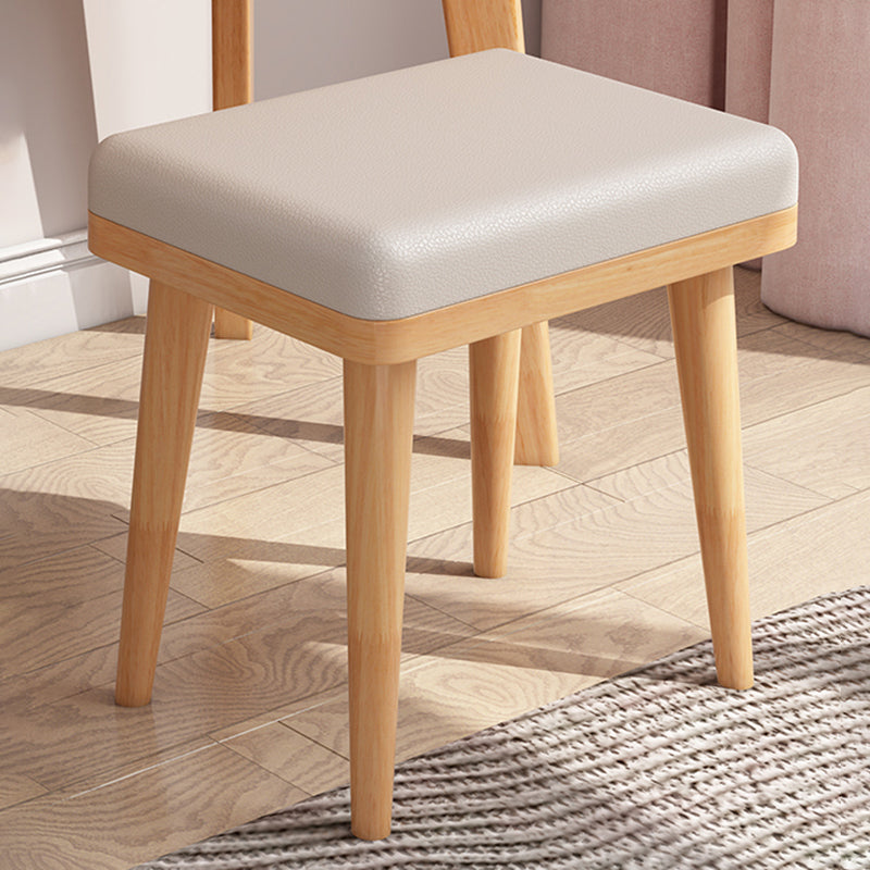 Solid Wood Make-up Vanity Scandinavian 3 Drawer Vanity Dressing Table