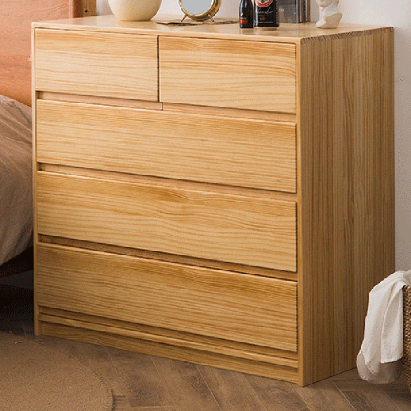 15.74" Wide Modern Accent Chest with 5/6Drawers Wood Rectangle Chest