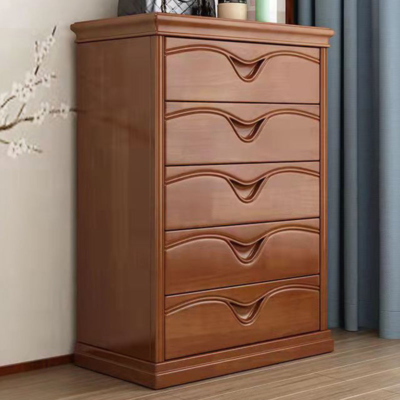 Brown 16.14" Wide Modern Accent Chest Wooden Chest with Drawers