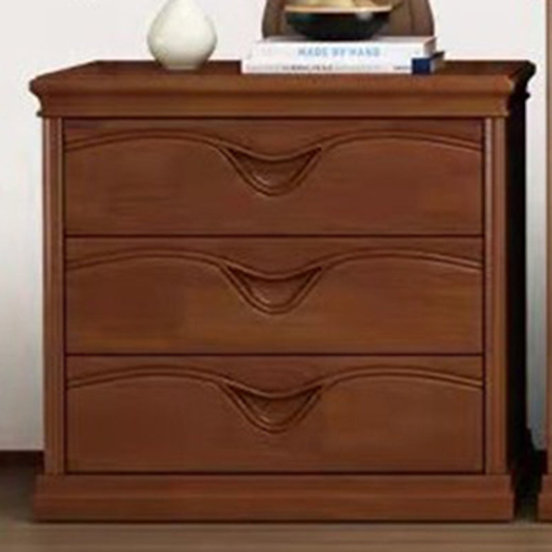 Brown 16.14" Wide Modern Accent Chest Wooden Chest with Drawers