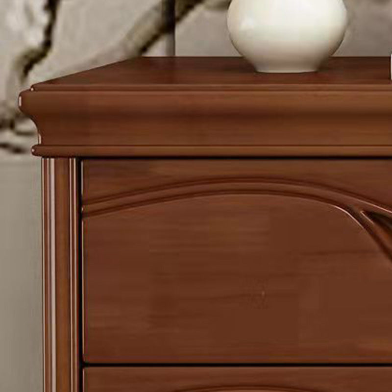 Brown 16.14" Wide Modern Accent Chest Wooden Chest with Drawers