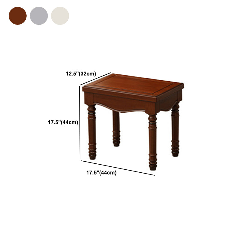 2-Drawers Mirror Table Dressing Table Victorian Solid Wood Make-up Vanity