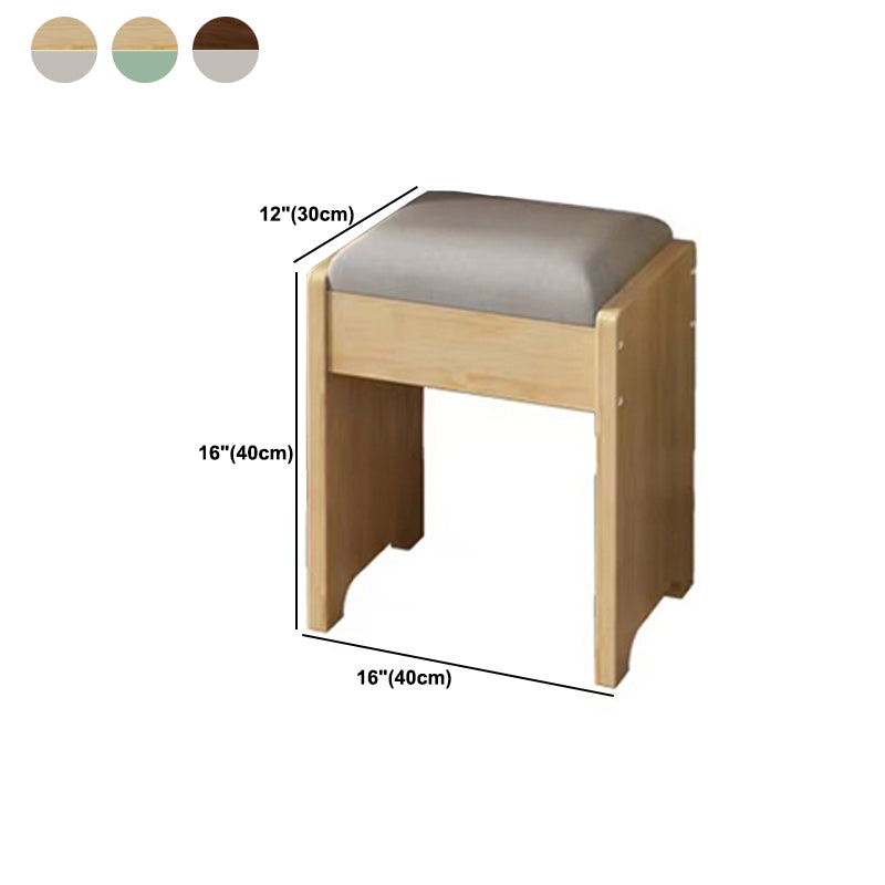 Mirror & 4 Drawers Makeup Vanity Nordic Solid Wood Dressing Table