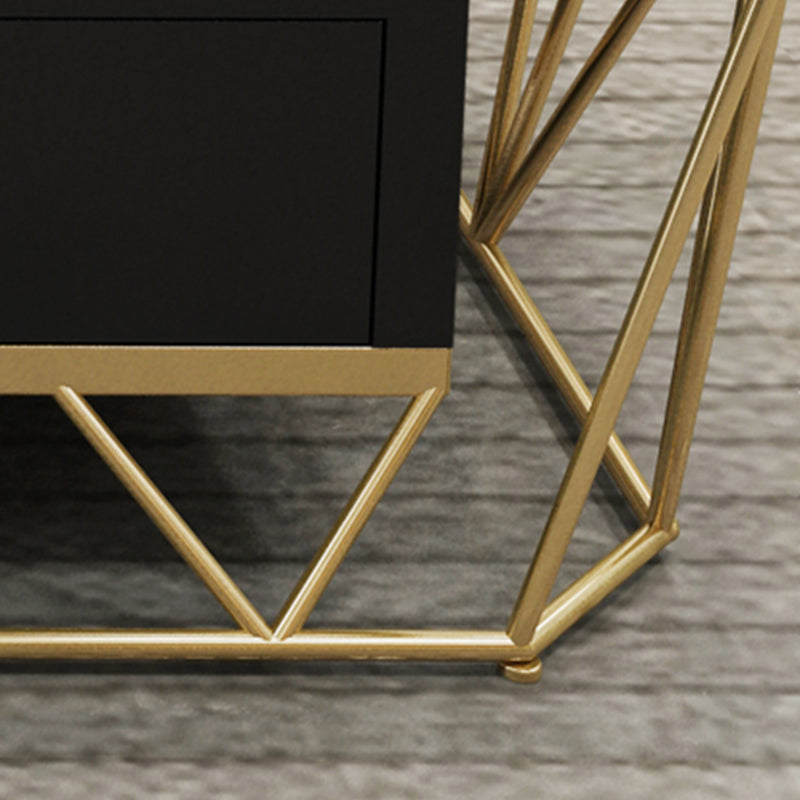 Contemporary Frame with Drawer Rectangular Single Coffee Table