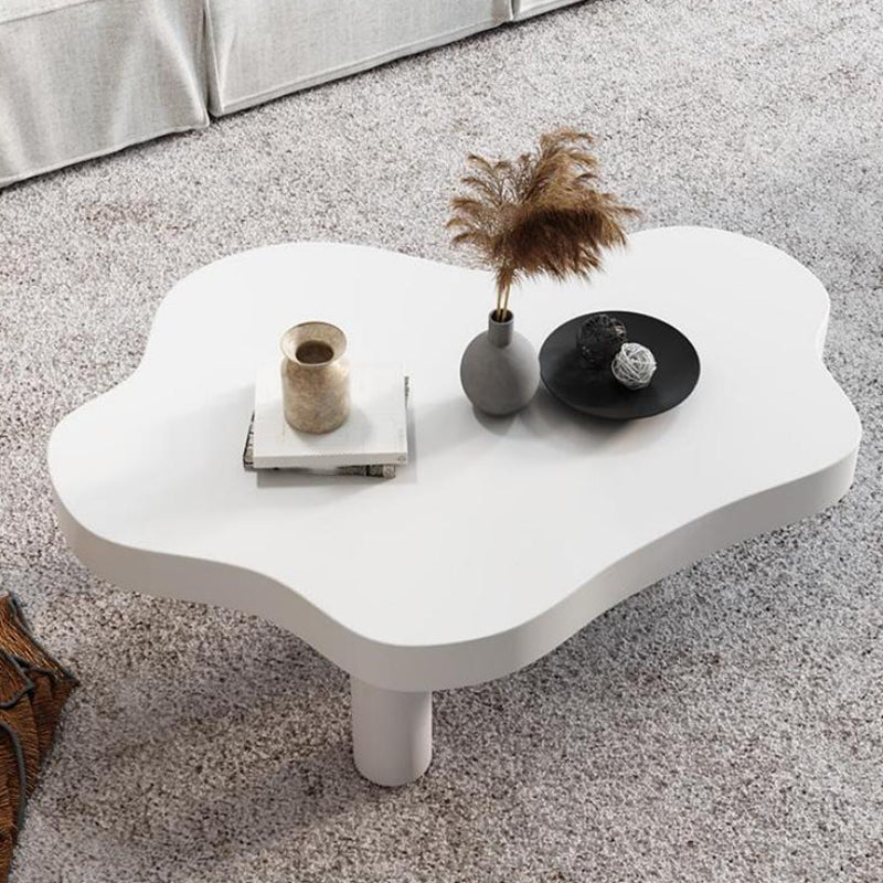 Nordic 3 Legs Cocktail Table Solid Wood Geometric Single Coffee Table