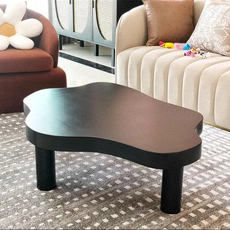 Nordic 3 Legs Cocktail Table Solid Wood Geometric Single Coffee Table