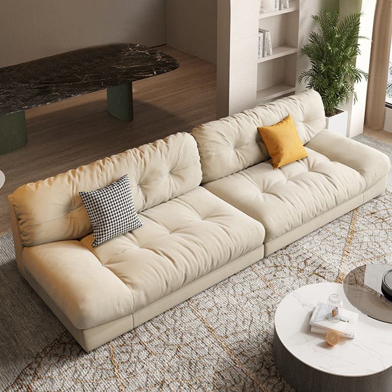 Contemporary Tufted Back Standard Sofa Pillow Top Arm Settee