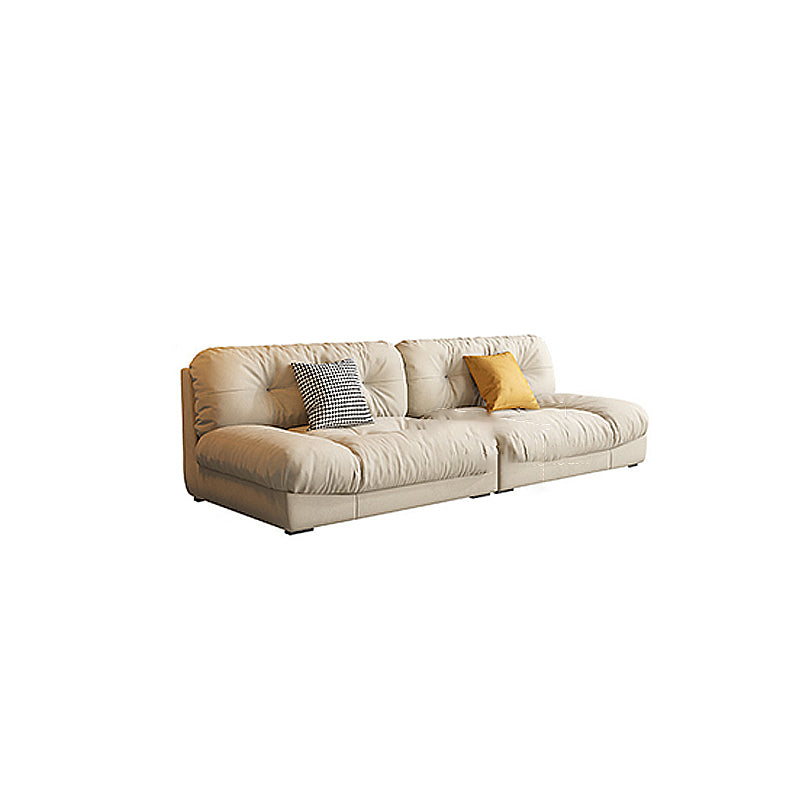 Contemporary Tufted Back Standard Sofa Pillow Top Arm Settee