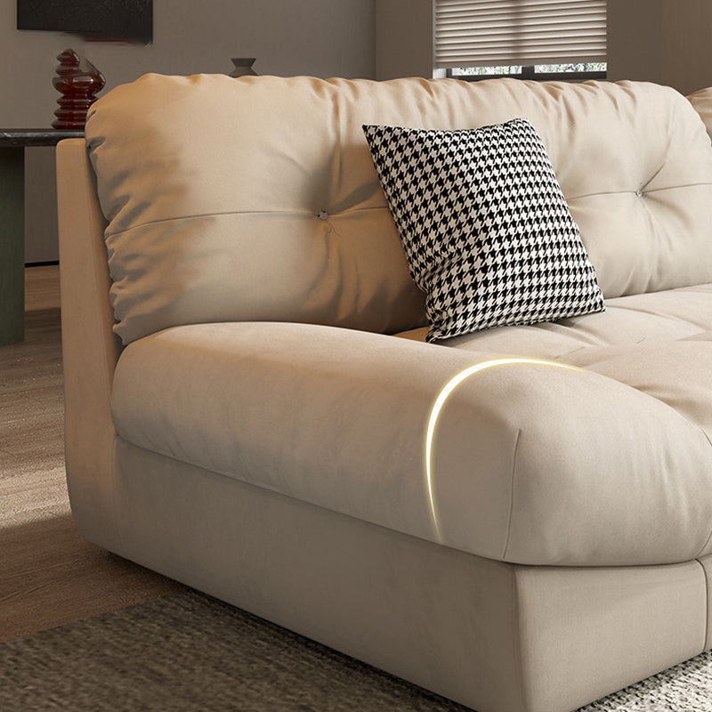 Contemporary Tufted Back Standard Sofa Pillow Top Arm Settee