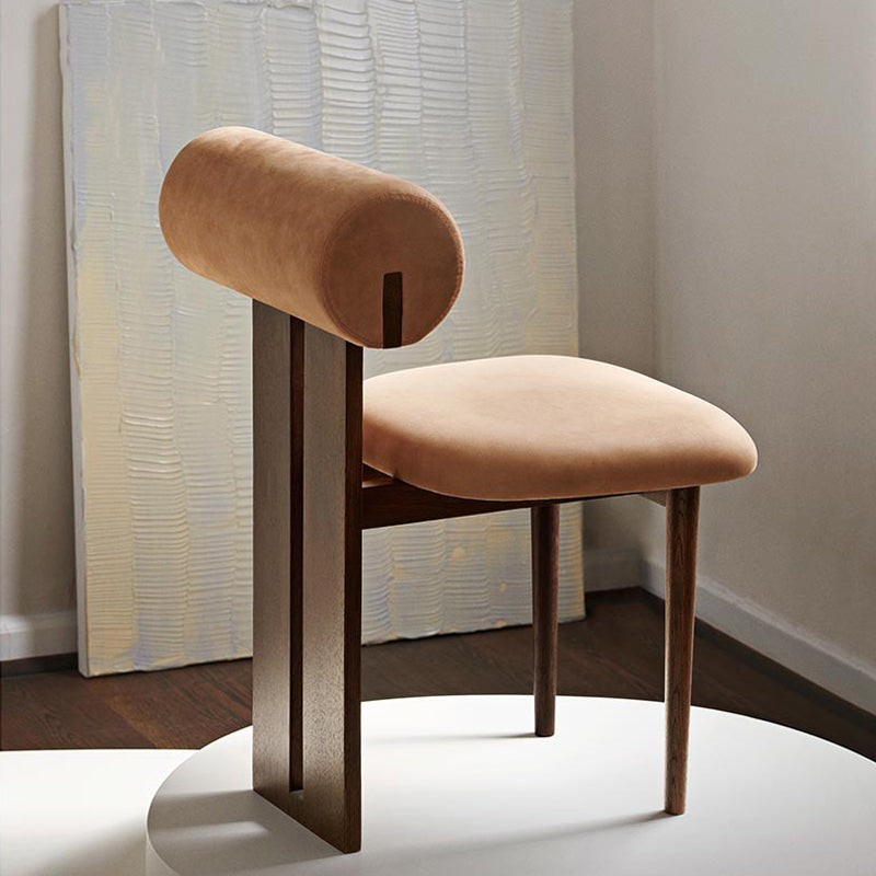 23.22" Wide Armless Chair Solid Wood Frame Chair for Living Room