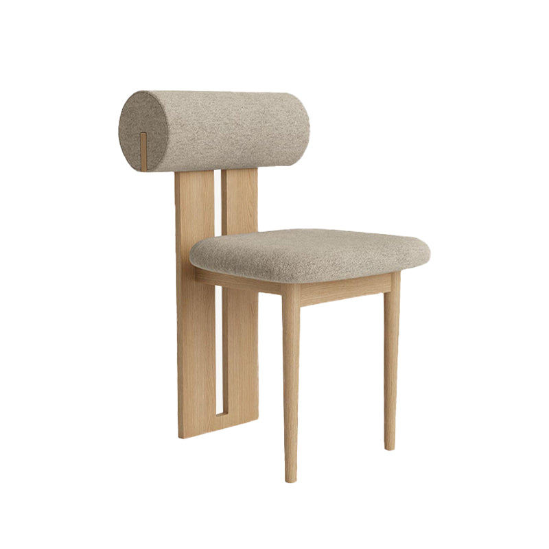 23.22" Wide Armless Chair Solid Wood Frame Chair for Living Room