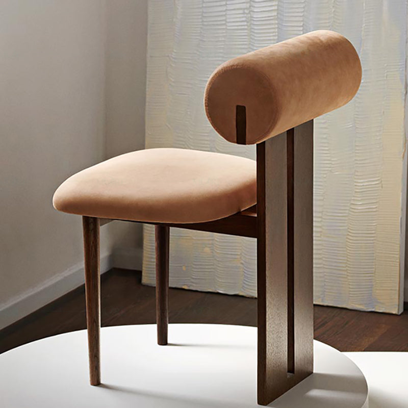 23.22" Wide Armless Chair Solid Wood Frame Chair for Living Room