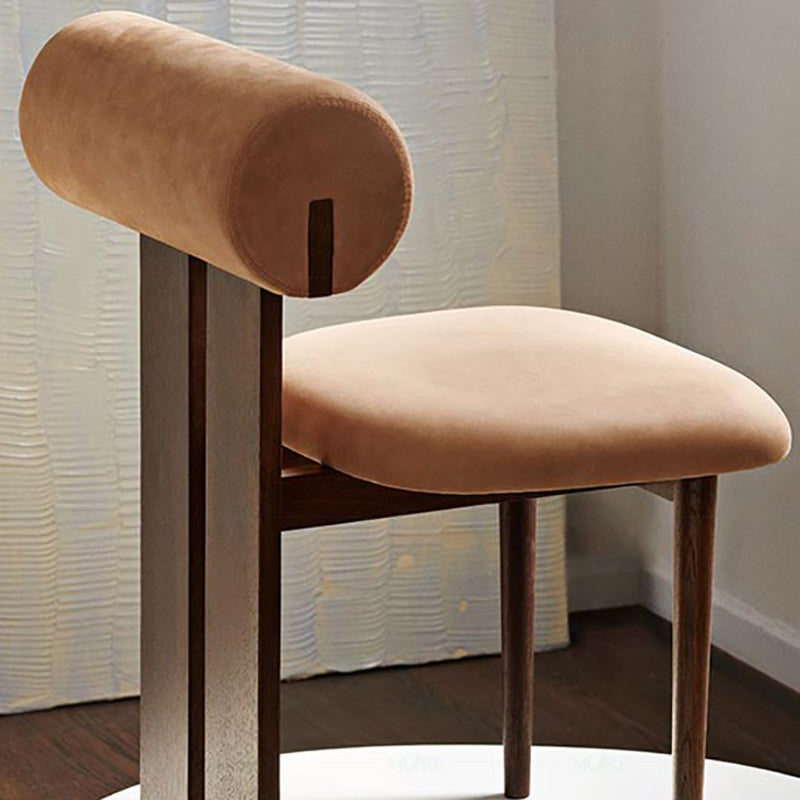 23.22" Wide Armless Chair Solid Wood Frame Chair for Living Room