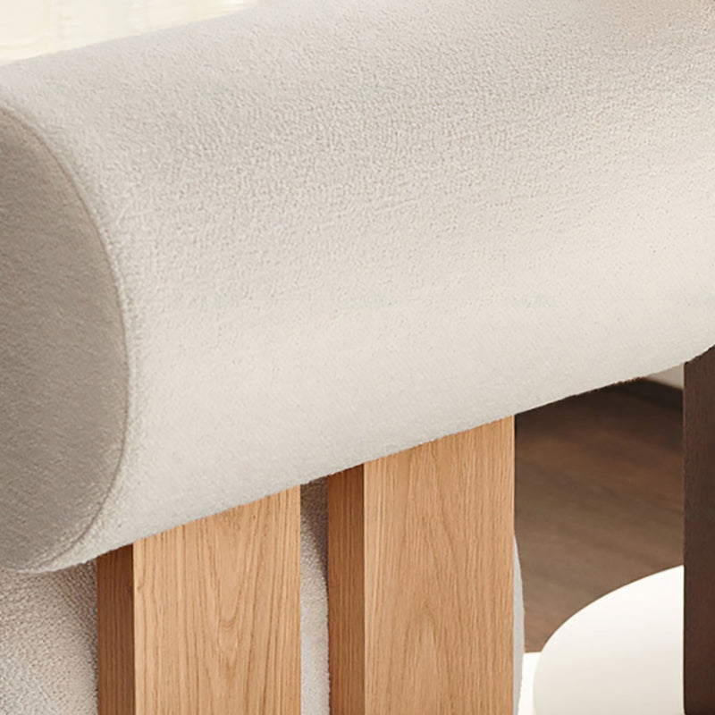 23.22" Wide Armless Chair Solid Wood Frame Chair for Living Room