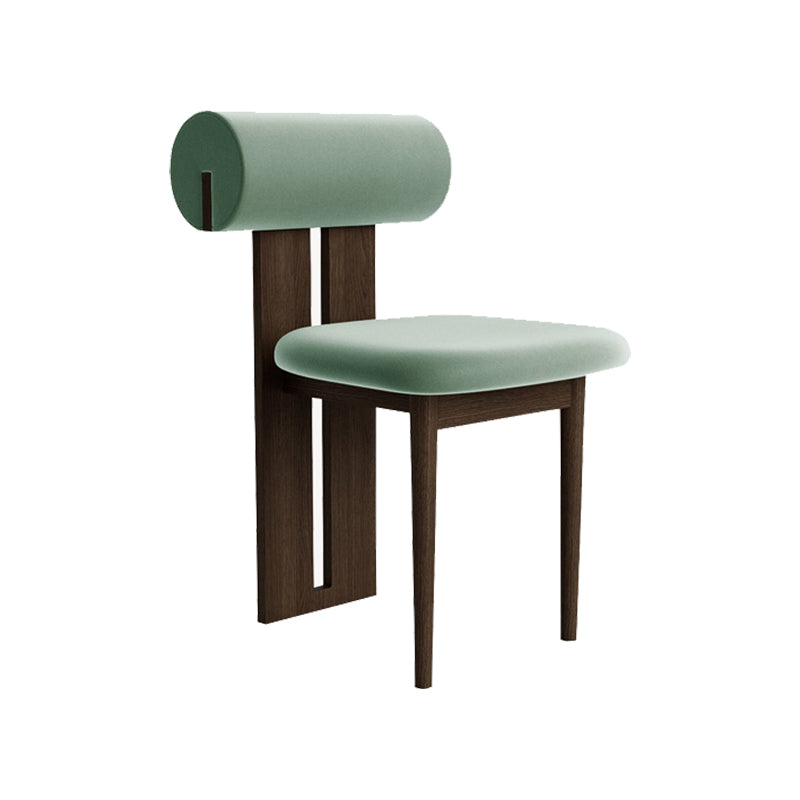 23.22" Wide Armless Chair Solid Wood Frame Chair for Living Room