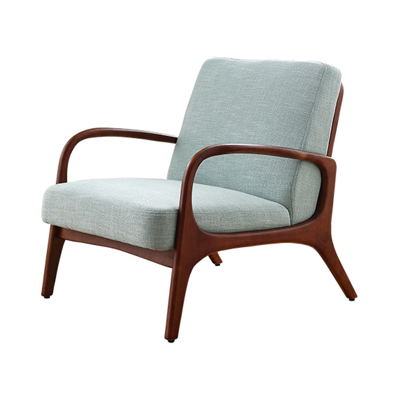 Rubberwood Arm Chair Synthetic Square Arms Chair, 28.34" Wide