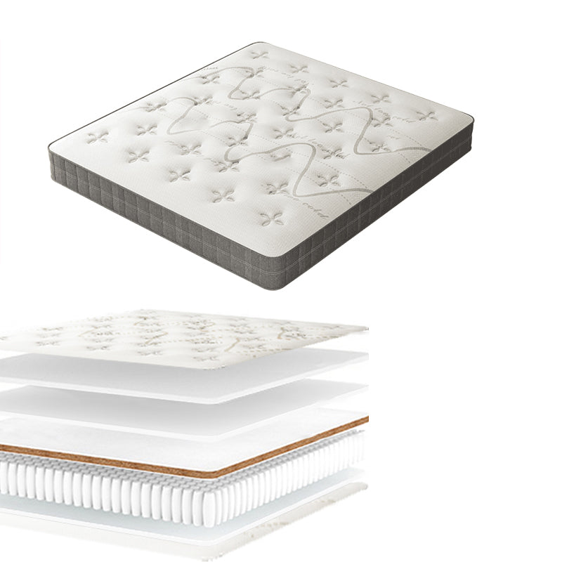 Victorian White Panel Bed Upholstered Headboard Bed with Custom Gold Legs