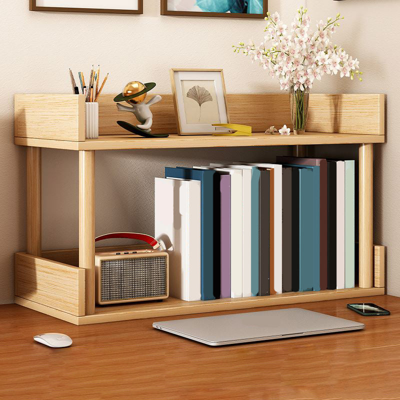 Modern Wooden Bookcase Open Storage Bookshelf with and Shelves