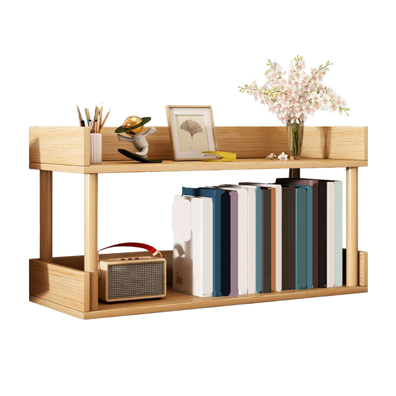 Modern Wooden Bookcase Open Storage Bookshelf with and Shelves