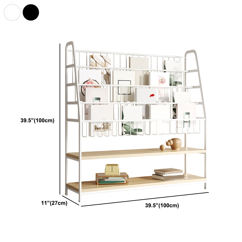 6 Shelves Shelf Bookcase Contemporary Shelves Included Bookshelf 10.6" Wide