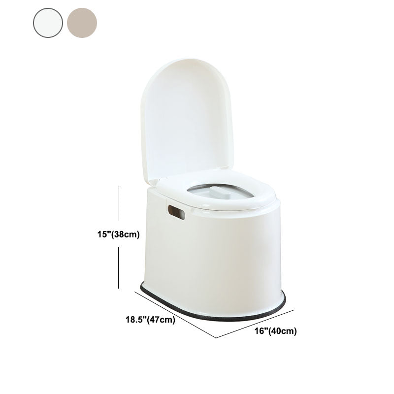 Contemporary Plastic Toilet Floor Mounted Toilet Bowl for Bathroom