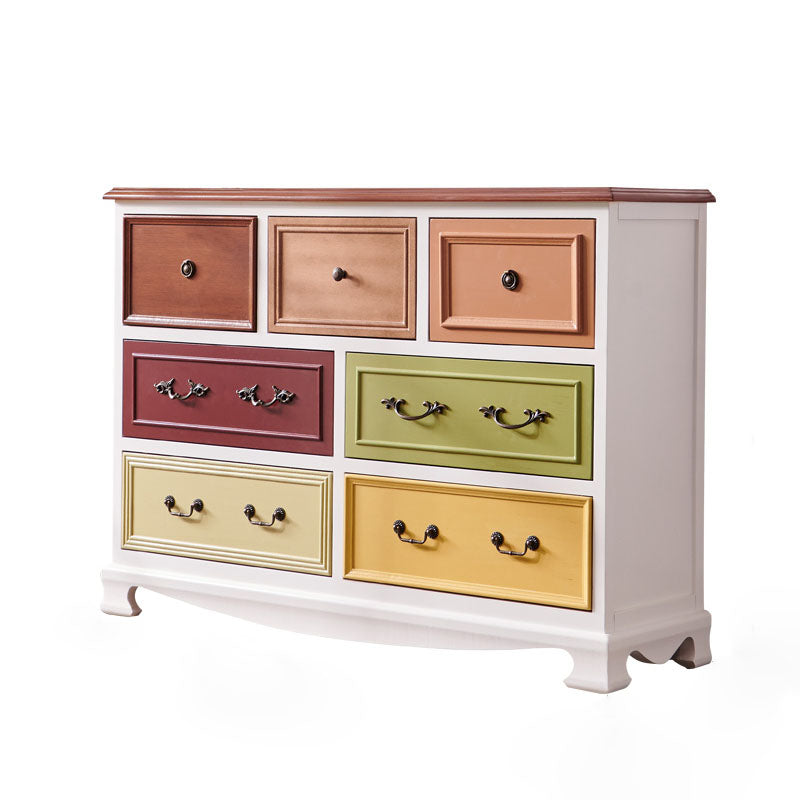 Nautical Bedroom Chest Wooden 16" Wide Storage Chest with Drawers