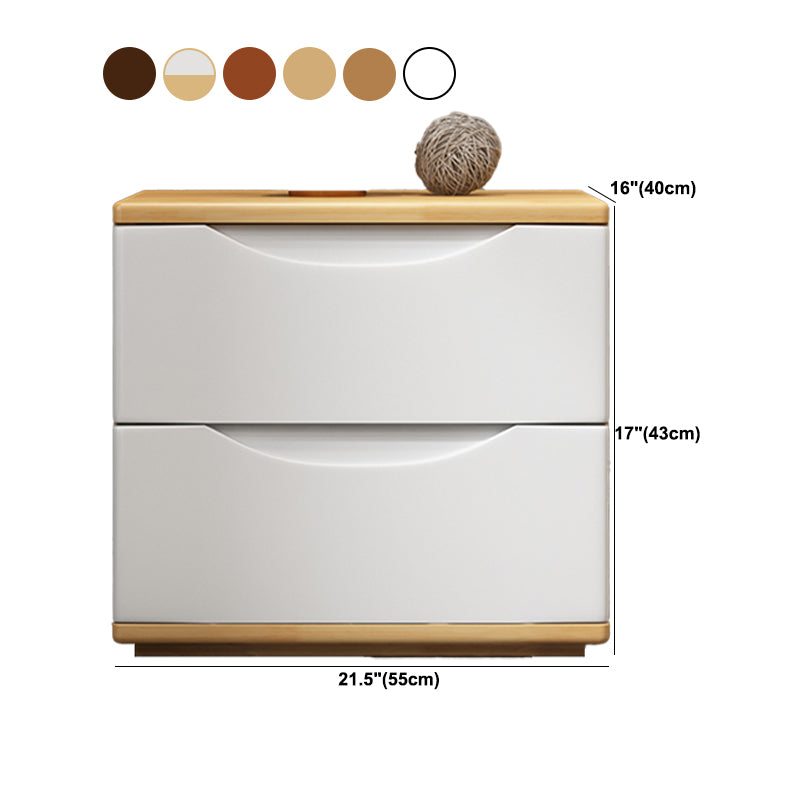 2 / 3 Drawers Wood Dresser Modern 16" W Storage Chest for Bedroom