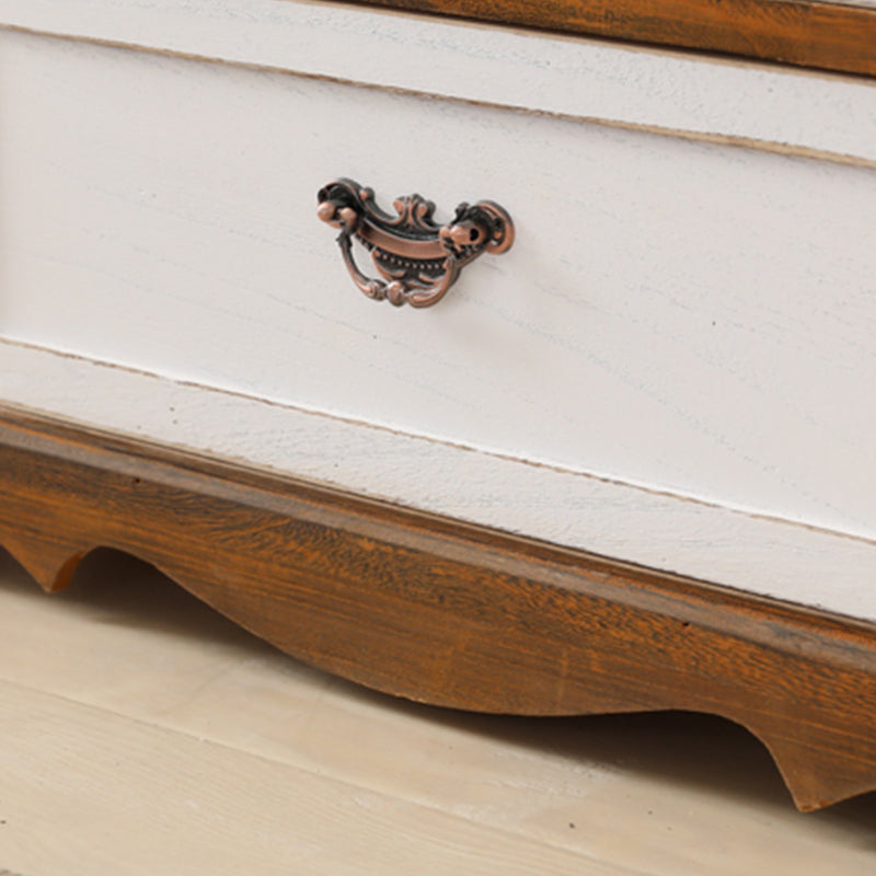 12" W Vertical Lingerie Chest Traditional Bedroom Storage Chest with Drawers