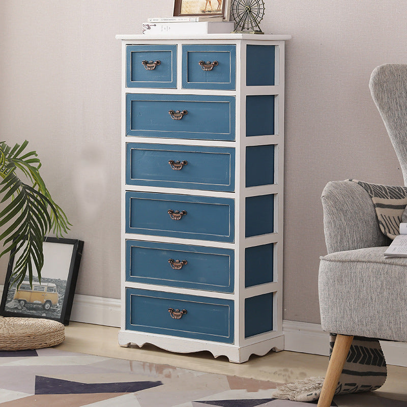 12" W Vertical Lingerie Chest Traditional Bedroom Storage Chest with Drawers