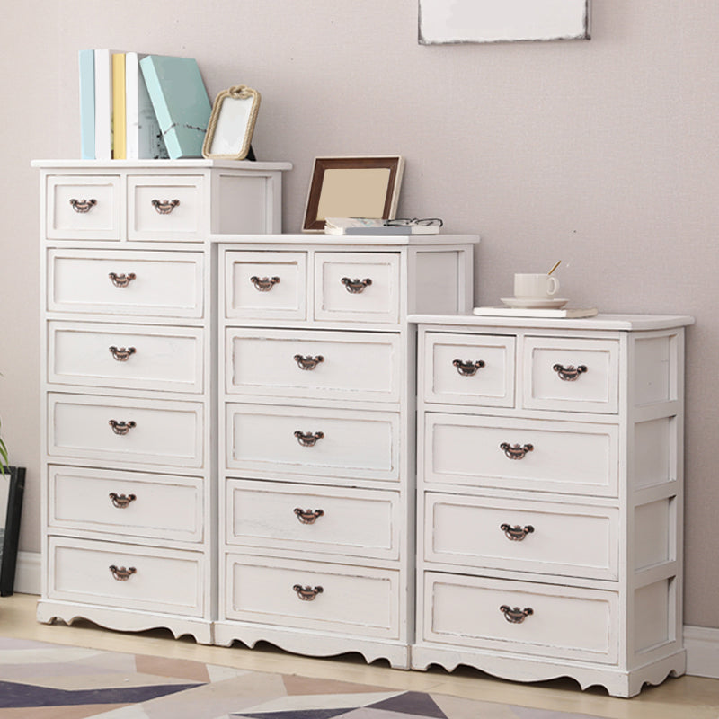 Nautical Bedroom Vertical Storage Chest Wooden Chest with Drawers