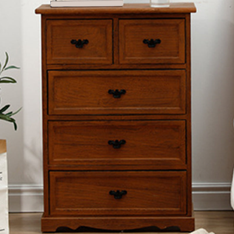Nautical Bedroom Vertical Storage Chest Wooden Chest with Drawers
