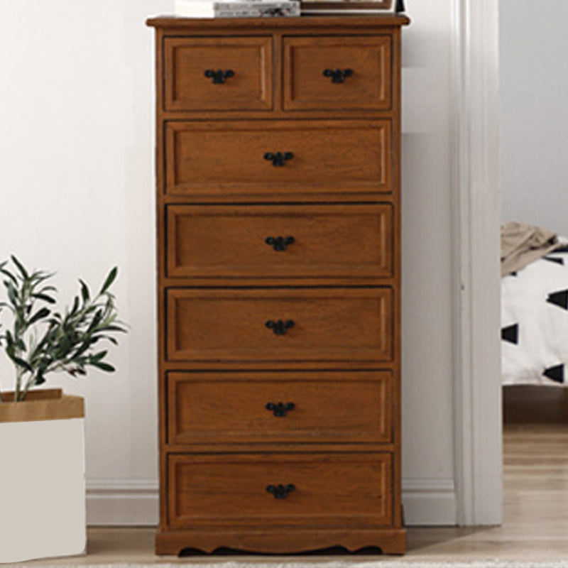 Nautical Bedroom Vertical Storage Chest Wooden Chest with Drawers