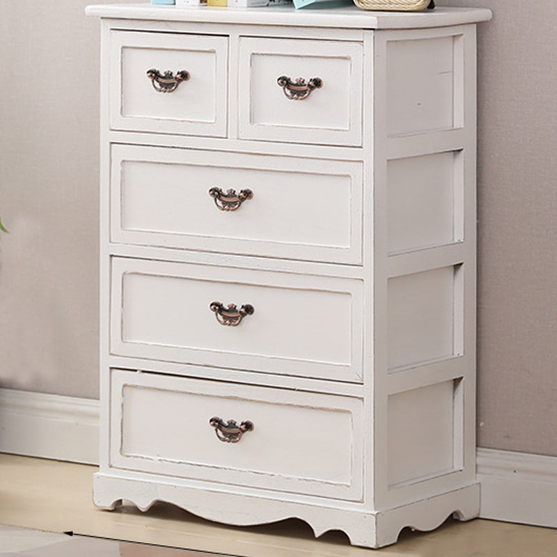 Nautical Bedroom Vertical Storage Chest Wooden Chest with Drawers