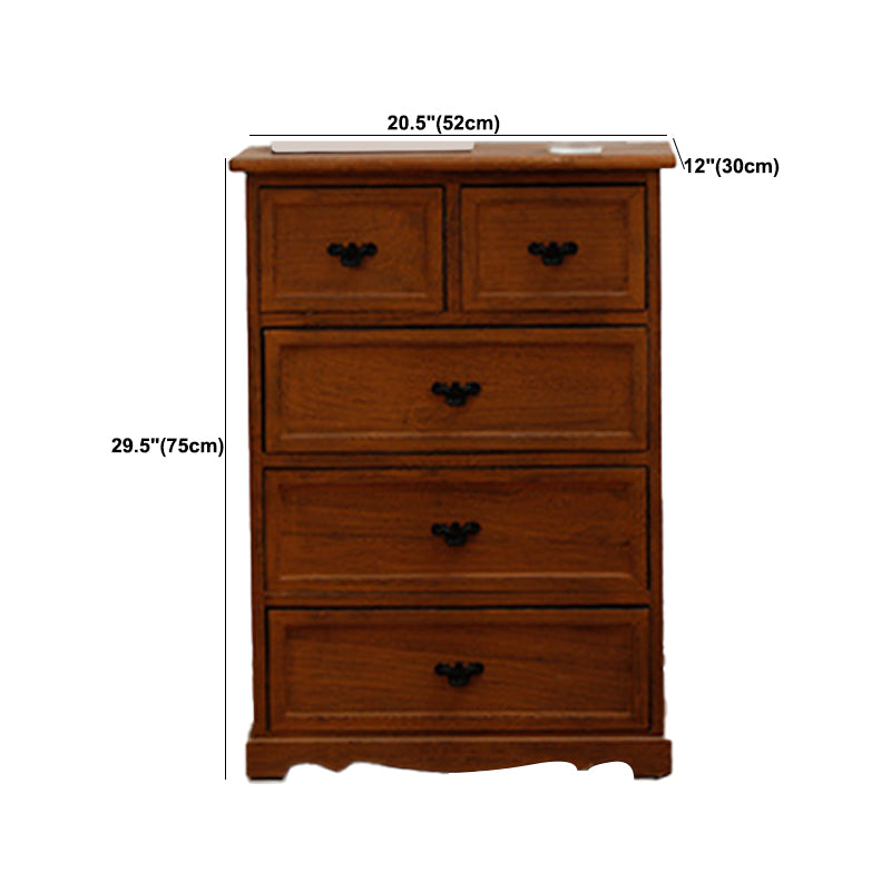 Nautical Bedroom Vertical Storage Chest Wooden Chest with Drawers