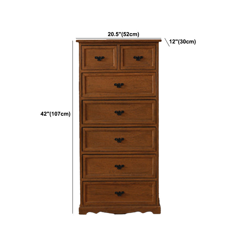 Nautical Bedroom Vertical Storage Chest Wooden Chest with Drawers