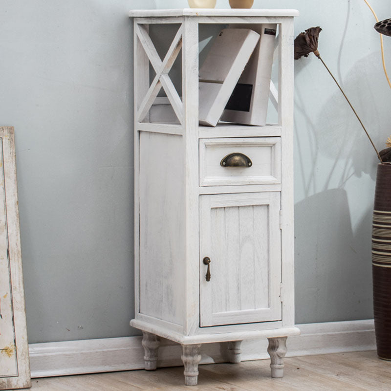 Nautical Vertical Bedroom Chest Wooden Storage Chest with Drawers