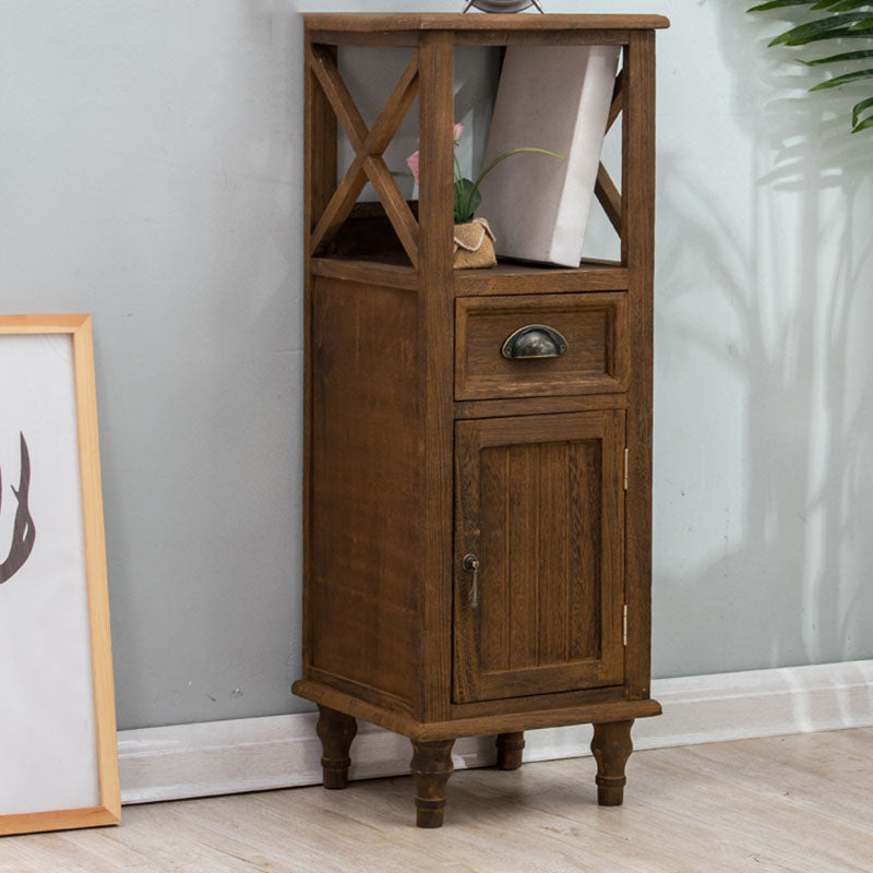 Nautical Vertical Bedroom Chest Wooden Storage Chest with Drawers