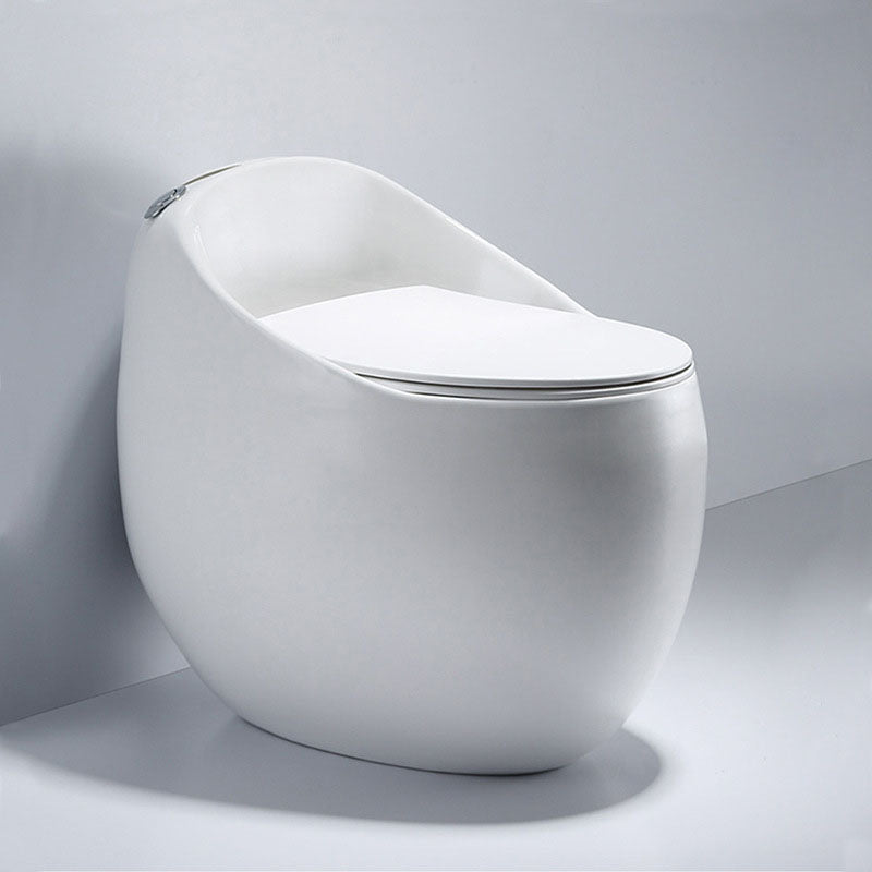 Siphon Jet Round Toilet Mini Indoor Flush Toilet for Washroom