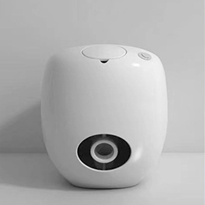 Siphon Jet Round Toilet Mini Indoor Flush Toilet for Washroom