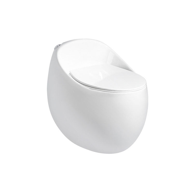 Siphon Jet Round Toilet Mini Indoor Flush Toilet for Washroom