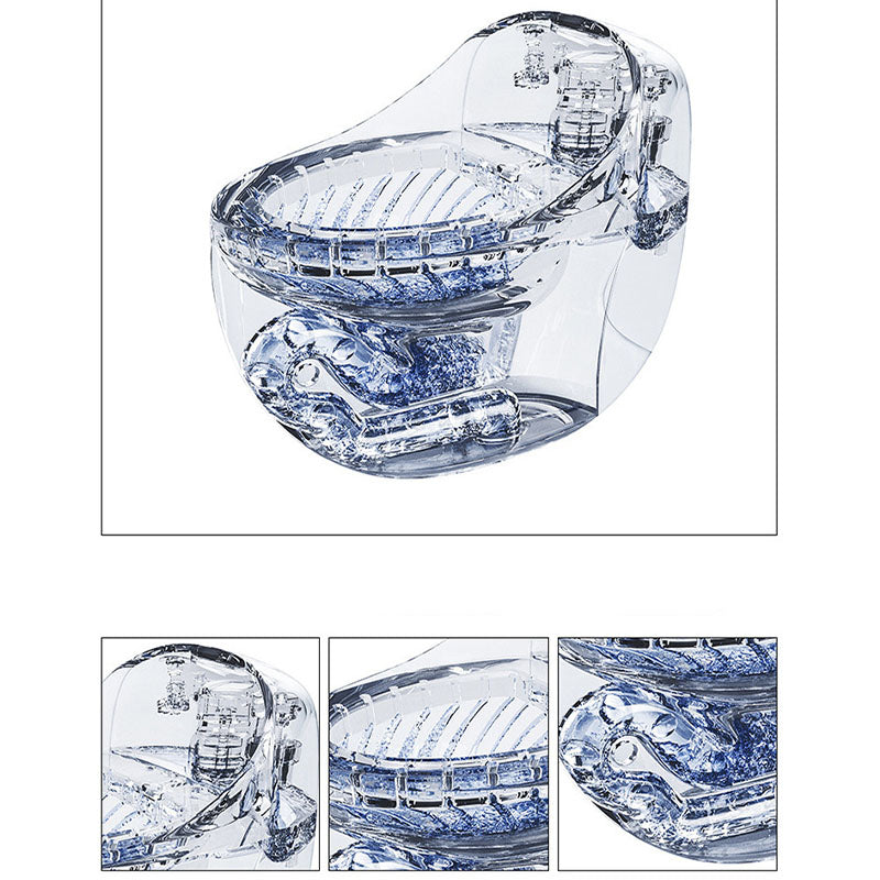 Siphon Jet Round Toilet Mini Indoor Flush Toilet for Washroom